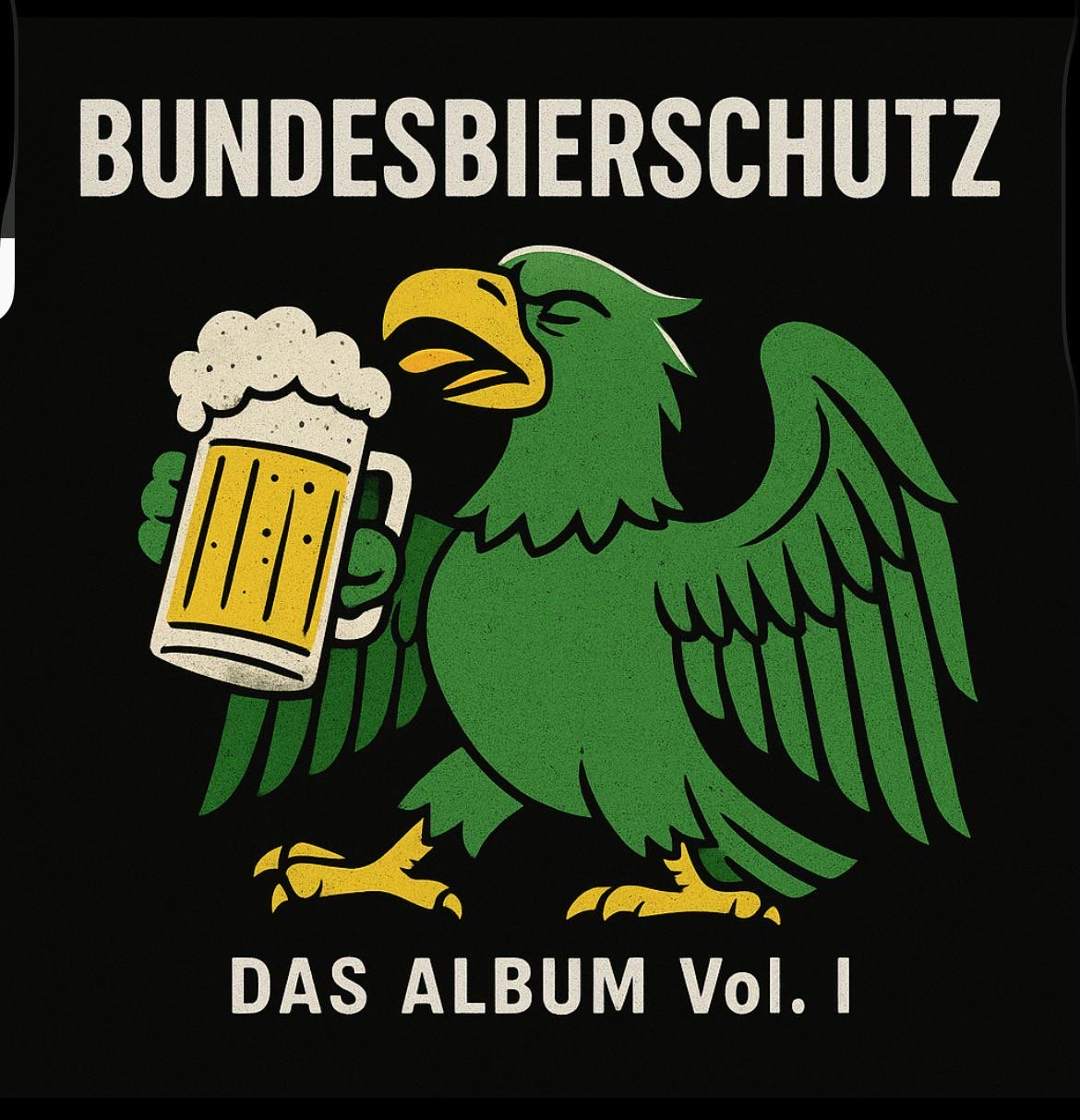 Bundesbierschutz Album Cover – Adler mit Bierkrug
